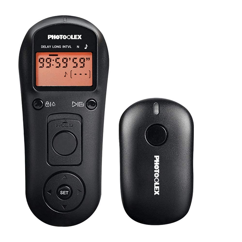 PHOTOOLEX Wireless Intervalometer Timer Remote Control Shutter Release for Sony A6000 A6100 A6300 A6400 A6500 A6600 A1 A7 A7II A7III A7R A7RII A7RIII A7RIV A7S A7SII A9 RX100 VII VI VA & More…
