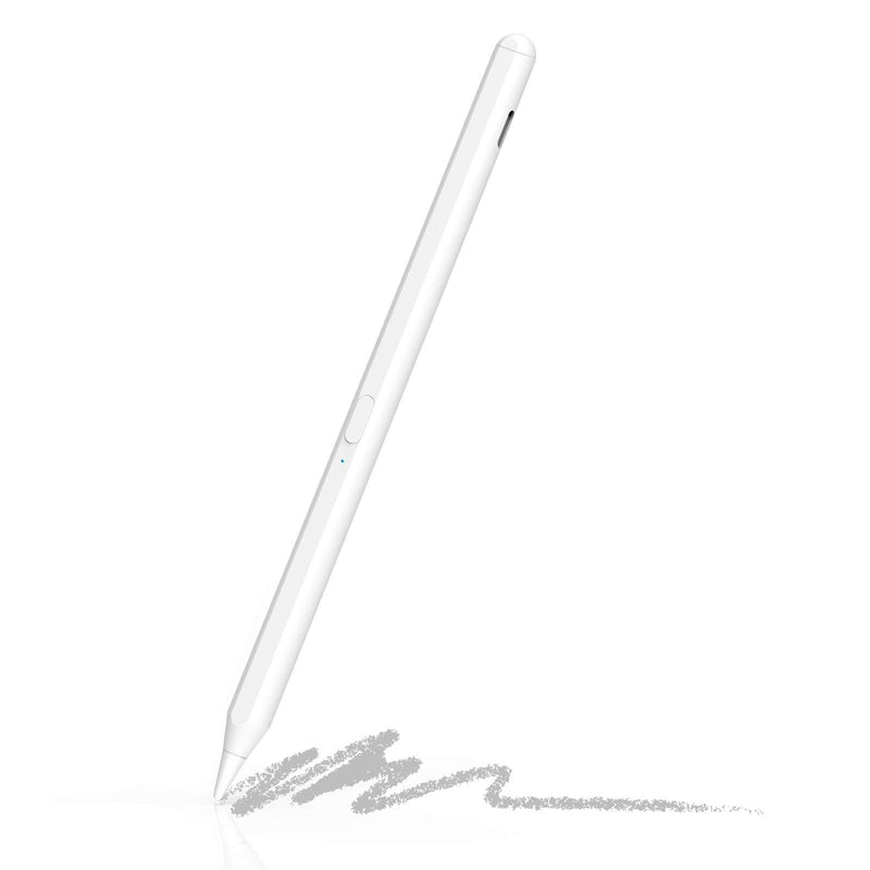 Active Pencil for iPad 8th Generation，Stylus Pen with Palm Rejection and Tilt Technology, Compatible with iPad Pro (11/12.9 Inch),iPad 6th/7th Gen,iPad Mini 5th Gen,iPad Air 4th Gen (White) White