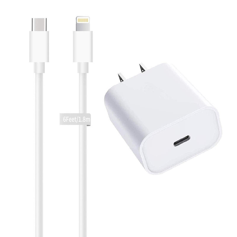 iPhone Fast Charger, 20W USB C Fast Charger Adapter with 6ft [Apple MFi Certified] Type C to Lightning Fast Charging Cable for iPhone 12 Mini 12 Pro Max 11 Pro Max XS XR X 8 Plus, iPad Pro and More