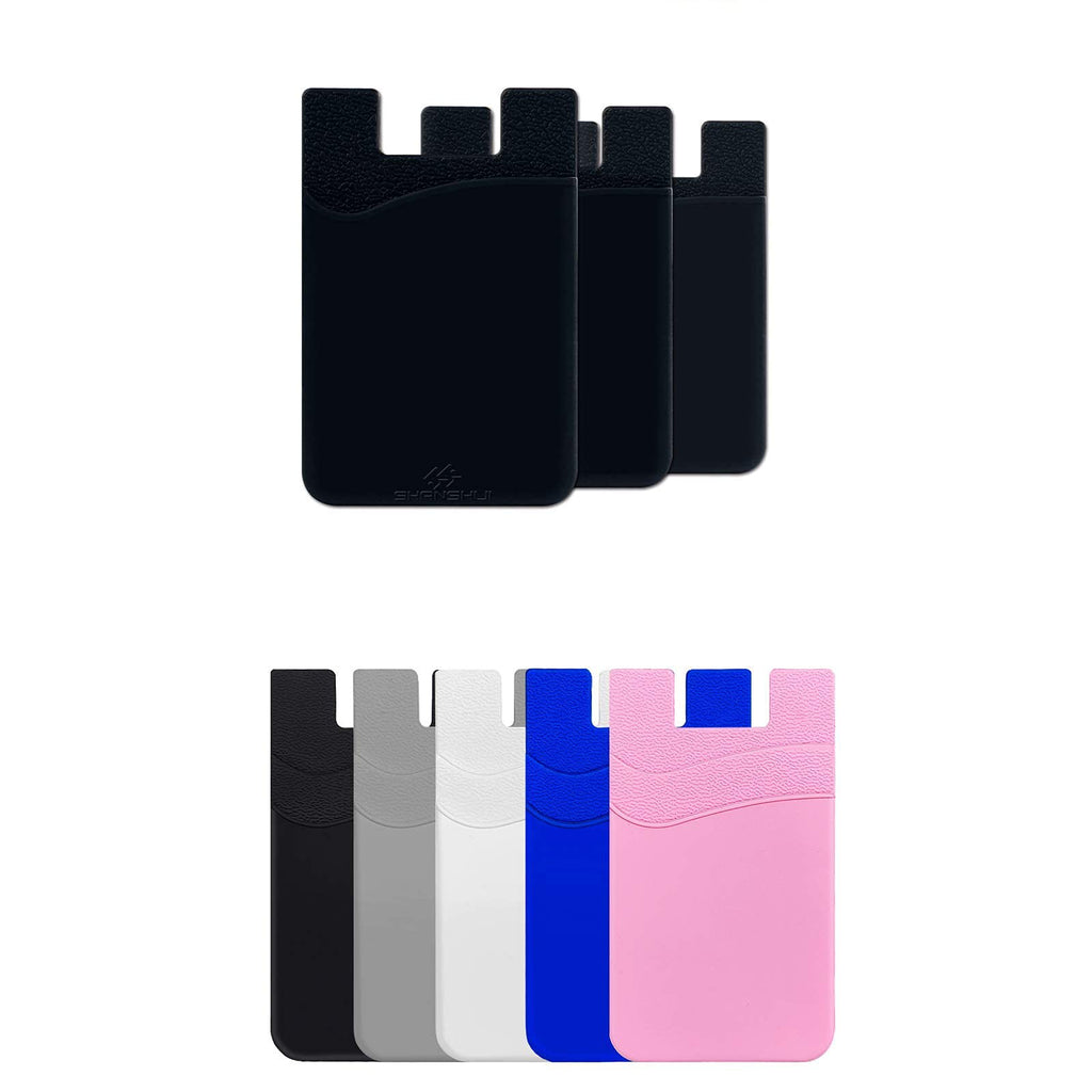Self Adhesive Credit Card Wallet, SHANSHUI Credit Card ID Card Holder for LG,Piexl,HTC,BLU,Sony,Motorola,Huawei Smart Phone Case