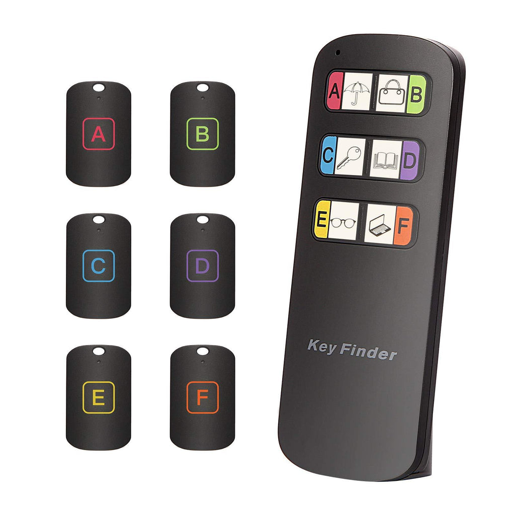 Hyrrt Key Finder, Wireless RF Item Locator, 1 Transmitter with 6 Receivers, Key RF Locator, Pet Tracker Wallet Tracker