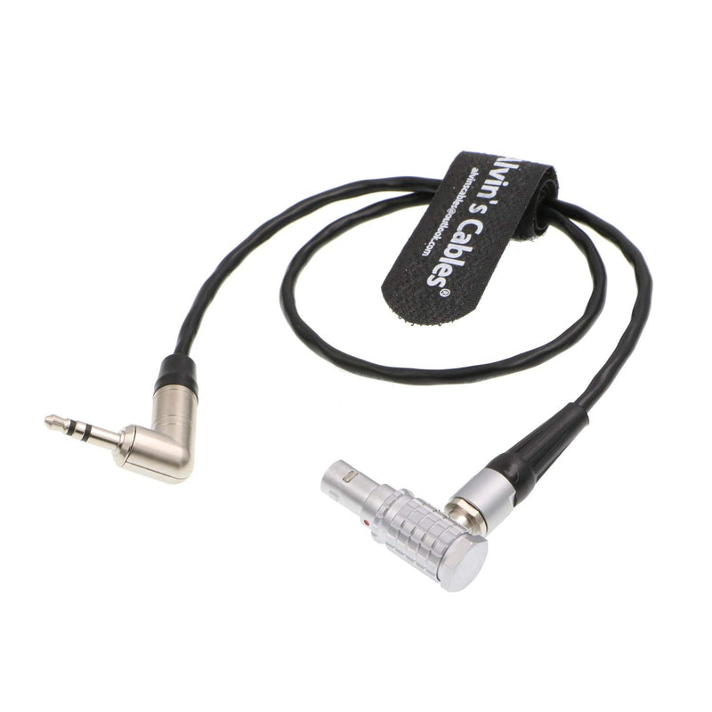Alvin's Cables Red Komodo Timecode Cable Tentacle Sync 3.5mm TRS to EXT 9 Pin Male Right Angle 3.5mm TRS