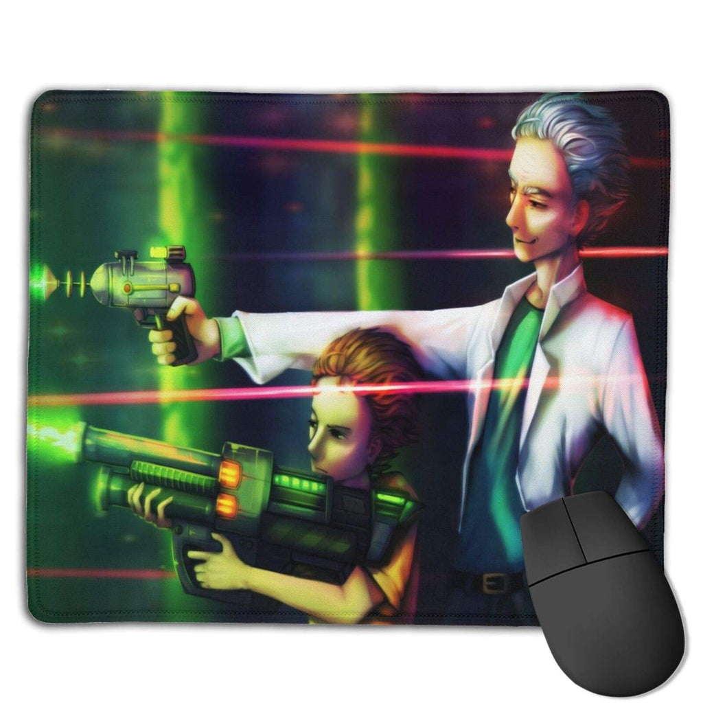 WINTERSUNNY Anime Rick Mouse Pad with Stitched Edges Mouse Pad Non-Slip Rubber Base Waterproof for Office Computer Mouse Mat Cool Boys Girls Mouse Pad 8.7x7.1x0.12 Inches Rick _and_Morty