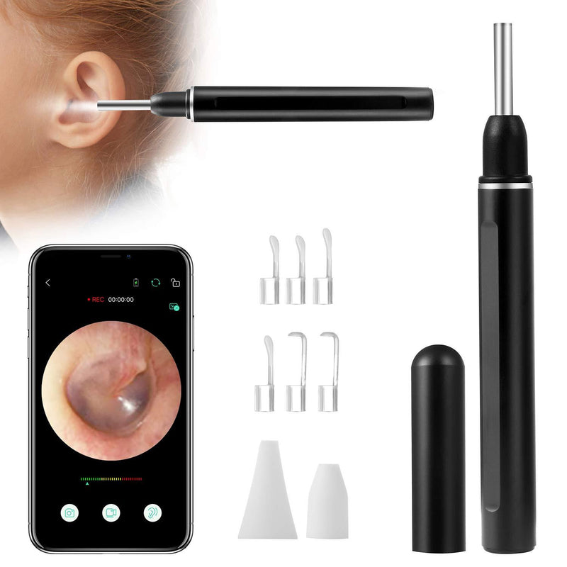 Ear Wax Removal Tools, Smart Visual Ear Cleaning Camera Stick with 3.9mm Lens, 1080P Wireless Ear Camera with 6 LED Lights, Ear Cleaning Kits for iPhone, iPad & Android