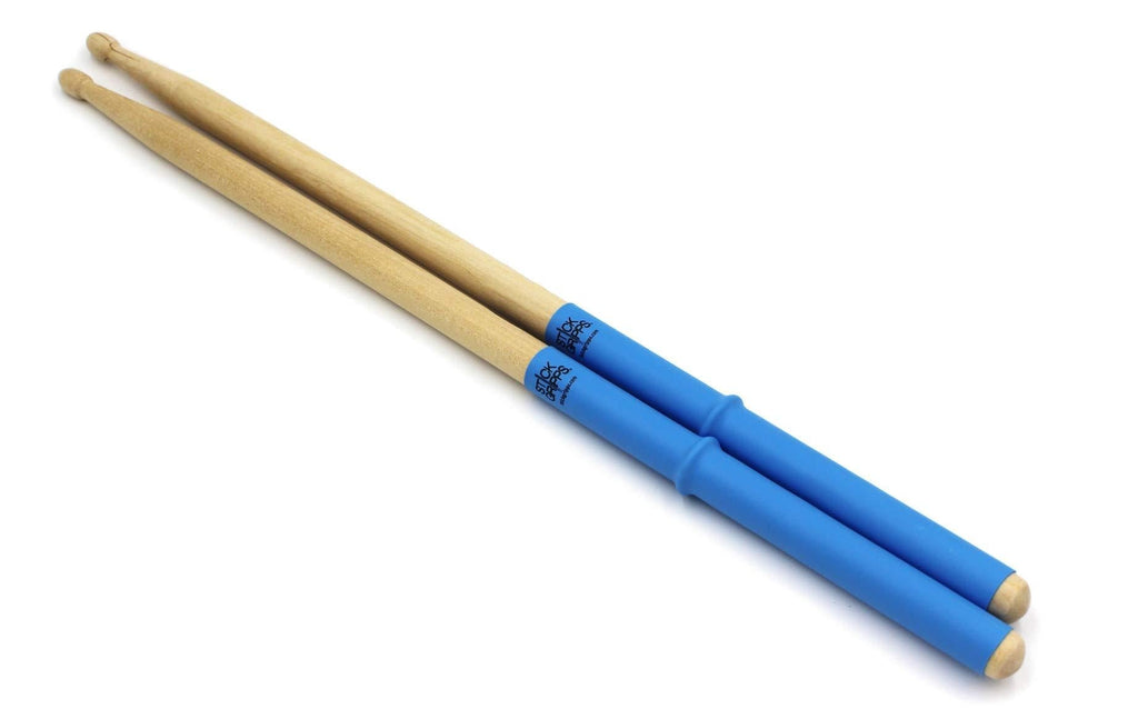 Stick Grips Drumstick Grips, Anti Slip Drumstick Wrap for Drumming, Adjustable Stick Rings Personalized Fit (Blue) Blue