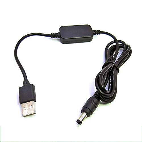 KUTENG USB 5.52.5mm DC Power Cable with 8v Boost Converter is Suitable for DCC3 DR400 DRE6 PW20 and Other Fake Batteries
