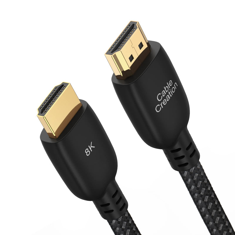 CableCreation HDMI Cable 8K 6FT Braided, 8K Ultra High Speed HDMI Cable 48Gbps 8K 60 4K 120 144Hz eARC HDR for Gaming PS5 PS4 Xbox Series X Roku TV 6.6ft