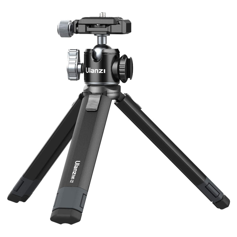 Portable Desktop Mini Tripod ULANZI MT-24 Compact Camera Tripod Aluminum Alloy with 360° Ball Head,1/4 inches Quick Release Plate for DSLR Camera Video Camcorder, Load up to 11lbs/5kg