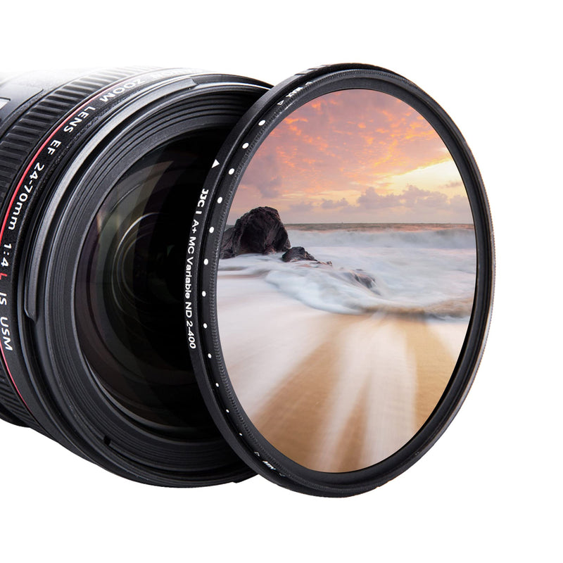 [AUSTRALIA] - JJC 49mm Variable Neutral Density Filter ND2 to ND400, Slim Fader ND Filter for Canon EOS M6, M6 Mark II, M5, M50, M50 Mark II, M200 with Canon EF-M 15-45mm f/3.5-6.3 Lens & More with 49mm Thread 
