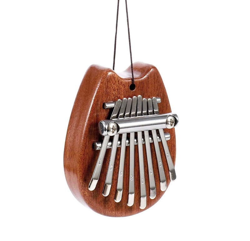 Kalimba Thumb Mini Piano 8 key Portable, beginner finger piano, suitable for children gift birthday party playing outdoor leisure instruments Brown