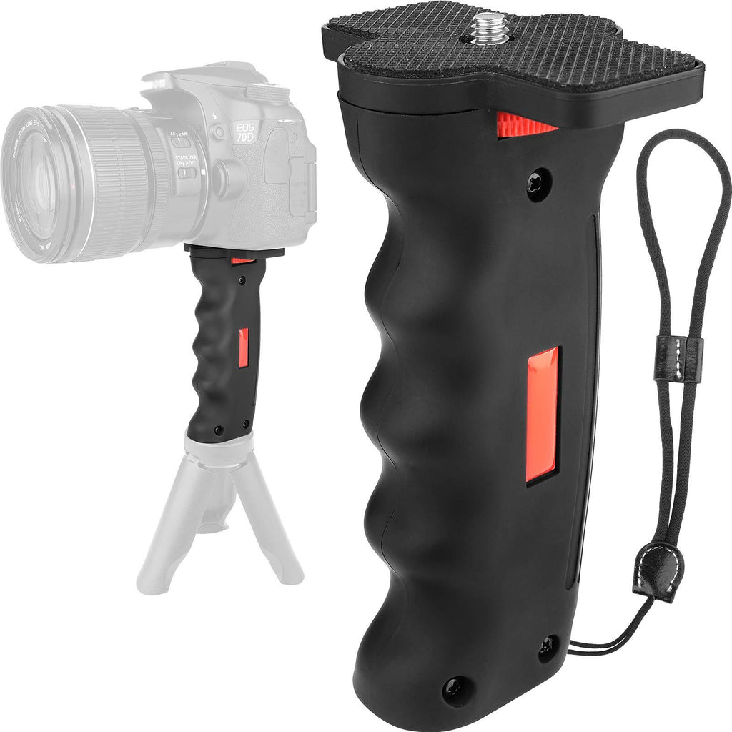 Camera Handle Grip,1/4" Camera Handheld Stabilizer with Wrist Strap,Chromlives Handle Grip Support Mount for DSLR Camera Camcorder Smartphone Action Camera Led Video Light