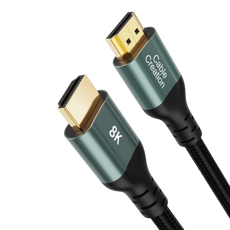 HDMI Cable for PS4, CableCreation 8K HDMI Cable 10ft (48Gbps, 8K/60Hz) - 10 Feet, Xbox Series X HDMI Cable, eARC HDR HDCP 2.2 2.3 with PS5 PS4, MacBook Pro 2021, Roku TV, Sony TV, Samsung TV Green