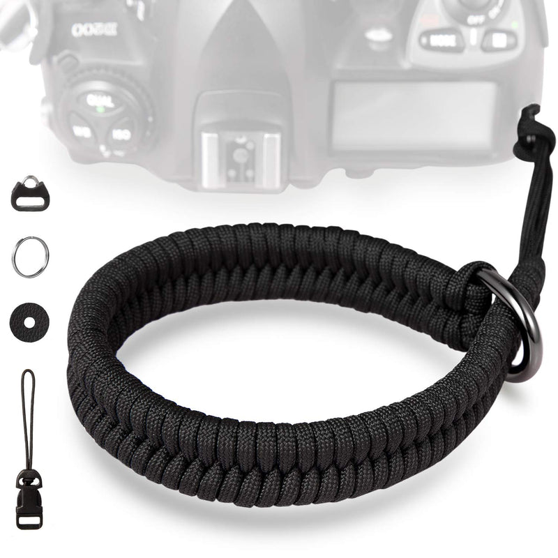 Unisex Camera Strap wrist Compatible Camera Neck Strap Anchor Links for Camera Hand Straps for DSLR and Mirrorless Cameras for Photographers Black