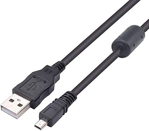UC-E6 USB Data Cable Replacement Camera UC-E16 UC-E17 8 Pin Transfer Cord Compatible with Digital Camera SLR DSLR D750 D5300 D7200 D3200 Coolpix L340 L32 A10 P520 S6000 and More (1.5M/Black)