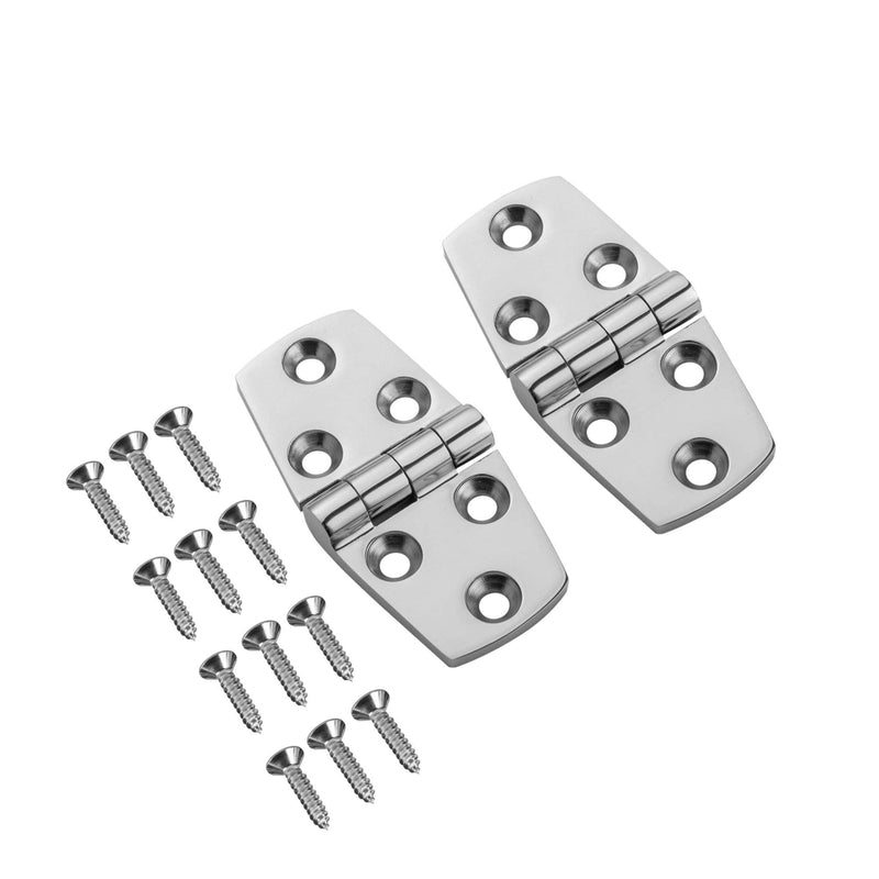Marine Hinges 3" x 1.5" Stainless Steel Heavy Duty Hinges,Boat Trapezoidal Butt Door Cupboard Hinge,Cabinet Hatch Hardware,Pack of 2