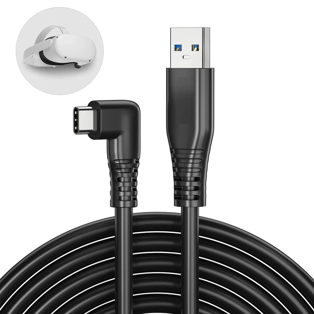 Compatible for Oculus Quest & Quest2 Type B to C Link Cable,10 FT 5Gbps/3A Fast Upload Data Cable, PC Data Transmission USB Charging Cable,USB 3.0 Type Cord (10 FT)… (10 FT)