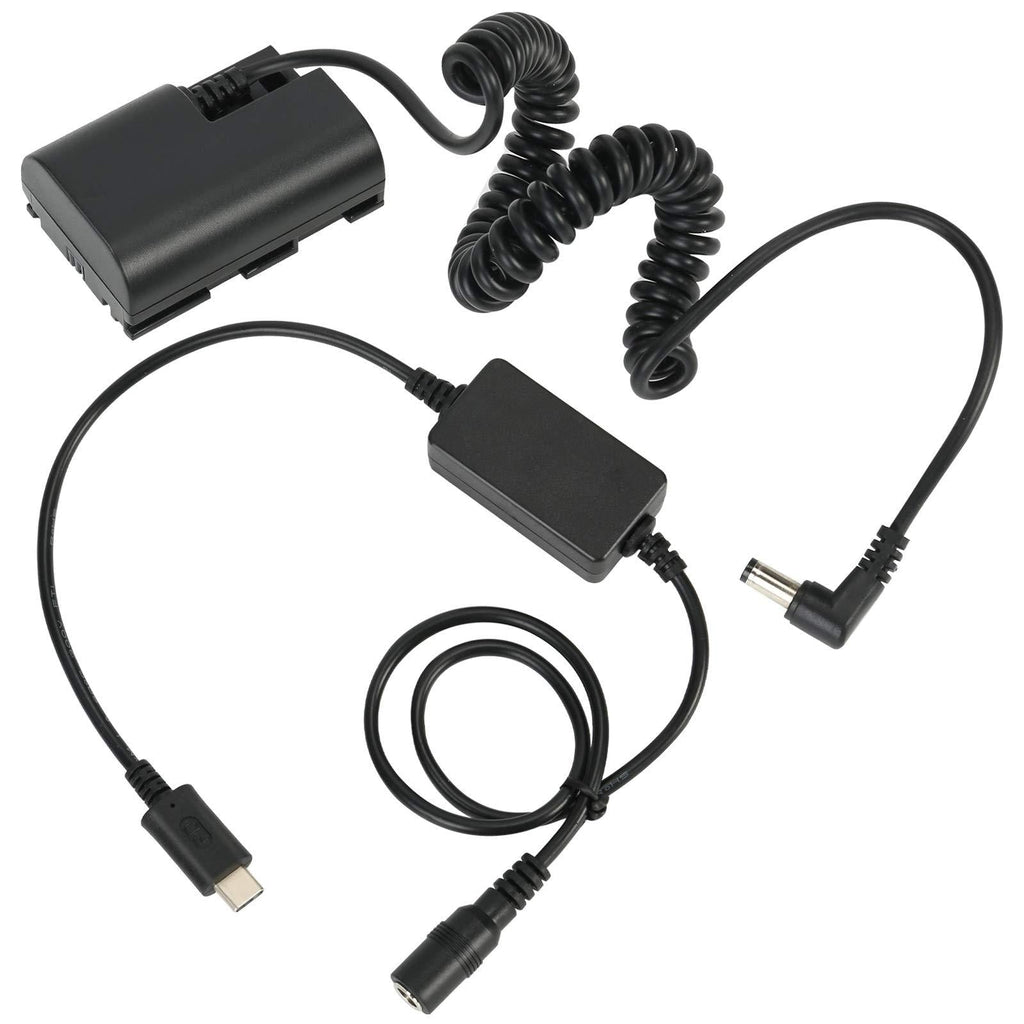 PowEver DR-E6 USB-C Camera AC Power Adapter ACK-E6 Charger Kit Replace LP-E6 LP-E6N Battery for Canon EOS R R5 R6 90D 80D 70D 60D 60Da 7D 6D 5DS 5D Mark II III IV 6D Mark II 7D Mark II Cameras