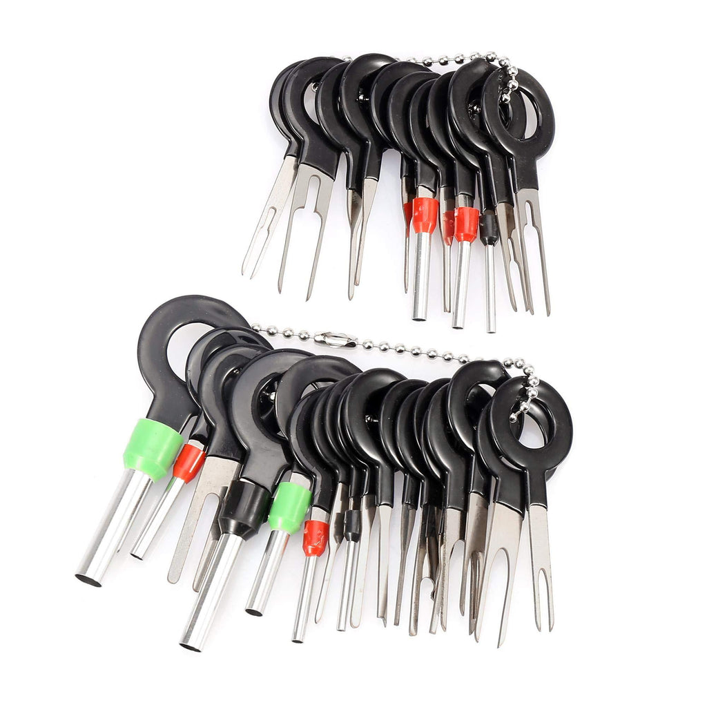 X AUTOHAUX 29pcs Car Terminal Removal Tool Auto Wire Connector Terminals Removal Repair Key Tools