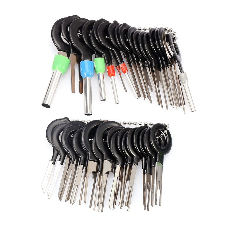X AUTOHAUX 39pcs Car Terminal Removal Tool Auto Wire Connector Terminals Removal Repair Key Tools
