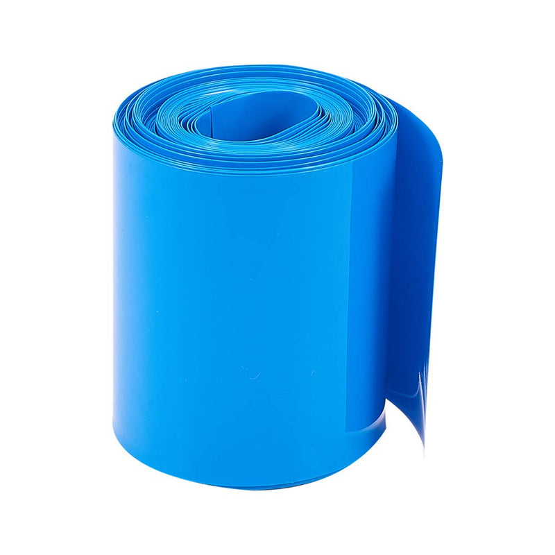 [AUSTRALIA] - AA Battery Wrap，1Pcs Bettomshin 6mx65mm(LxW) Battery Heat Shrink Tubing Blue Shrinkage Temperature 176°F & Rated Voltage 300V, DIY Battery Heat Shrink Wrap Tube 19.69 Ft (65mm Width) 1 