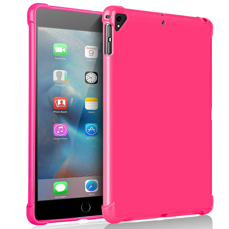 KIQ iPad 9.7 5th 6th Gen Case, TPU Skin Protection Anti Slip Lightweight Cover for Apple iPad 9.7 2017/2018 5th & 6th Generation [Pink] TPU Pink