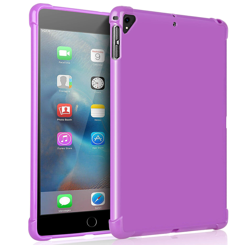 KIQ iPad 9.7 5th 6th Gen Case, TPU Skin Protection Anti Slip Lightweight Cover for Apple iPad 9.7 2017/2018 5th & 6th Generation [Purple] TPU Purple
