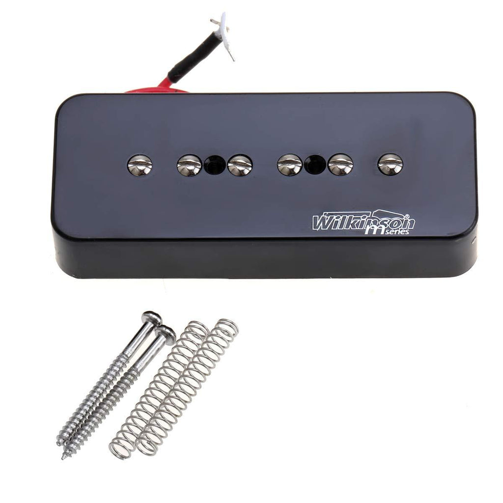 Wilkinson M Series Alnico 5 P90 Soapbar Neck Pickup for Les Paul/SG Electric Guitar, Black