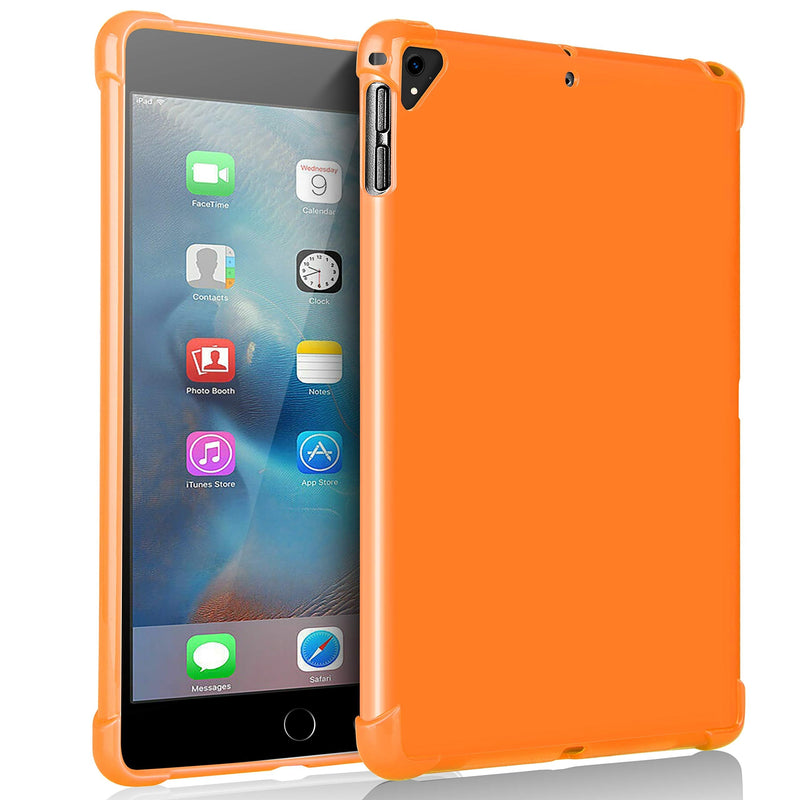 KIQ iPad 9.7 5th 6th Gen Case, TPU Skin Protection Anti Slip Lightweight Cover for Apple iPad 9.7 2017/2018 5th & 6th Generation [Orange] TPU Orange