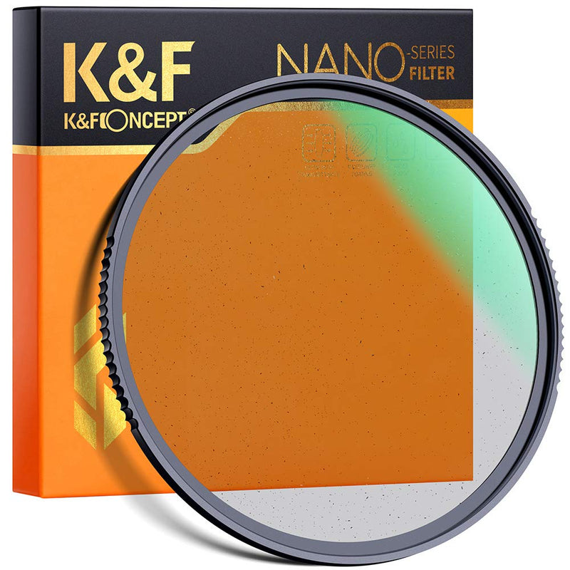 K&F Concept 72mm Black Diffusion 1/4 Filter Dream Cinematic Effect Filter with 28 Multi-Layer Coatings Hydrophobic/Scratch Resistant for Camera Lens