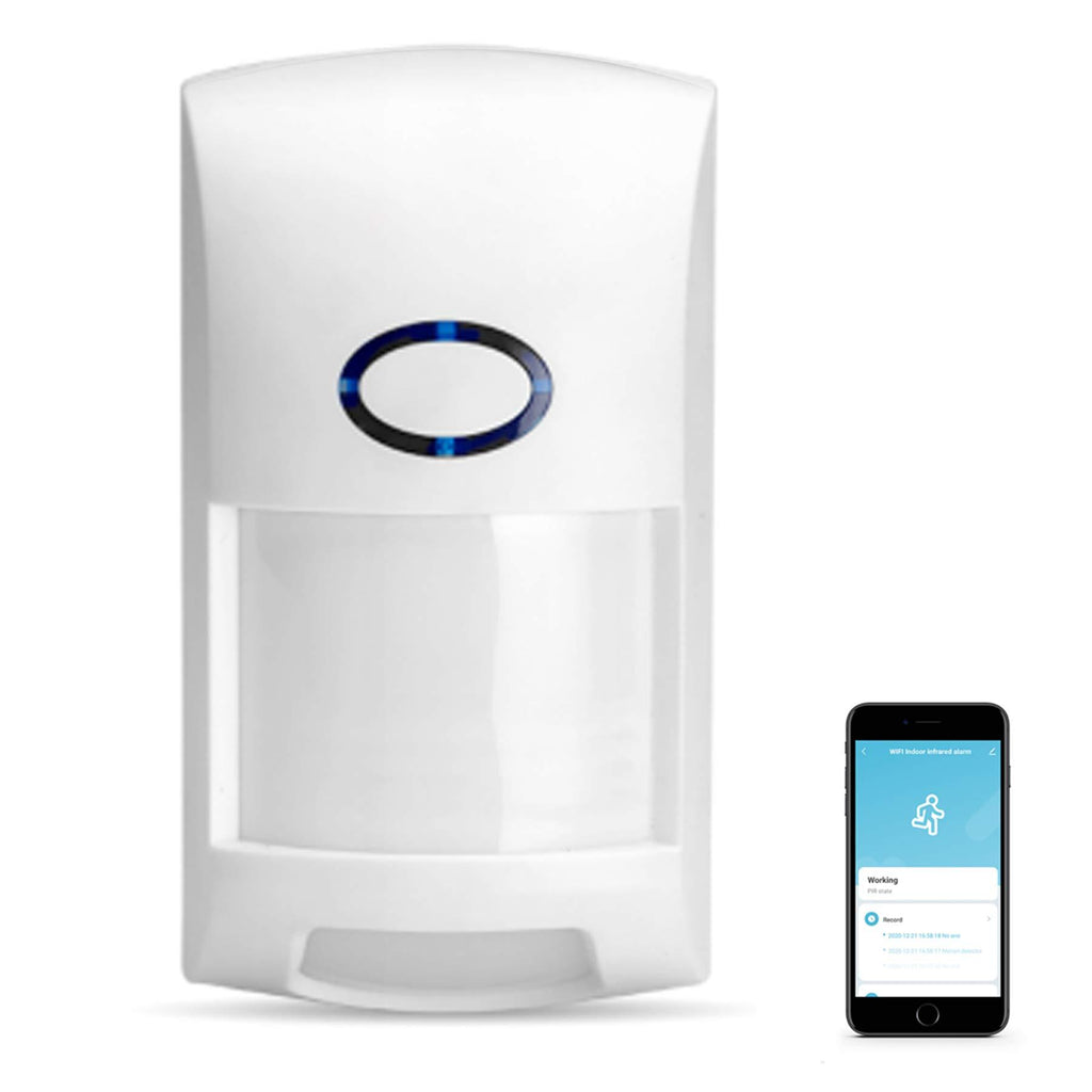 Wireless Smart Motion Sensor: PIR Motion Detector Alert, WiFi Infrared Home Security Alarm System, TUYA App Control, No Hub Required, Smart Home Sensor Motion for Home,Business
