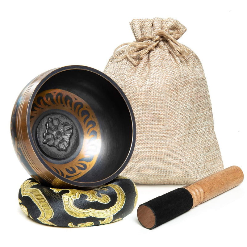 Gonioa 2.8 Inch Tibetan Singing Bowl Set, Premium Brass Sound Bowl for Energy Healing, Calming & Mindfulness,Yoga & Gift