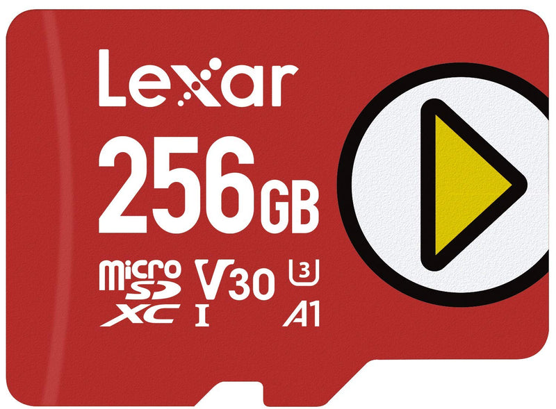 Lexar PLAY 256GB microSDXC UHS-I-Card, Up To 150MB/s Read, Compatible-with Nintendo-Switch, Portable Gaming Devices, Smartphones and Tablets (LMSPLAY256G-BNNNU)