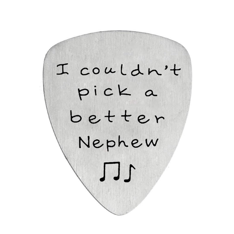 I Couldn’t Pick A Better Nephew Guitar Pick Jewelry Gift for Nephew Guitar Nephew Gifts