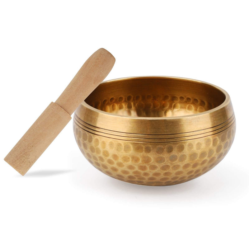 Tibetan Singing Bowl Set, Perfect resonance Meditation Yoga & Chakra Healing Handmade Bowl with wooden Striker for Healing and Mindfulness (3.2 inch) 3.2 inch