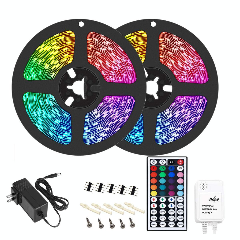 Easeking 80ft Led Light Strip 720 LEDs Music Sync Color Changing with 40keys Remote Control Decoration for Bedroom Home TV Party