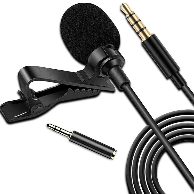 Recording Microphone for Phone Mini Microphone Tiny iPhone Microphone Vlogging Interview Video Lapel Mic iPhone 11 Pro Max Xr X 8 7 6 5/Camera/Computer Lavalier Microphone Clip,3.5mm Lapel Microphone