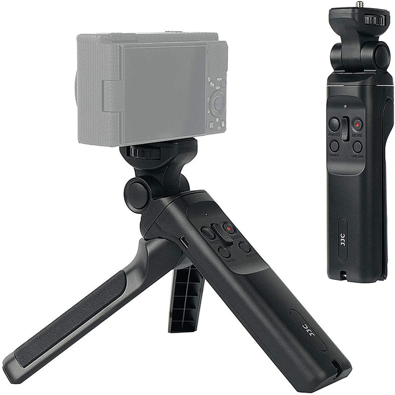 JJC Video Remote Control Vlog Selfie Shooting Grip Mini Tripod for Sony ZV1 ZV-1 A6000 A6100 A6300 A6400 A6500 A6600 RX100 VII VI V A7RIV A7SIII A7RIII A7 IV III II A7SII A7RII A7S A7R A7 A9II Camera