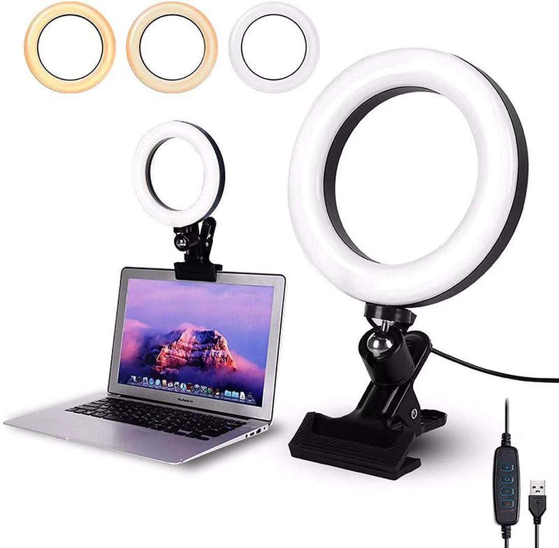 Video Conference Lighting Kit, Light for Monitor Clip On,for Remote Working, Distance Learning,Zoom Call Lighting, Self Broadcasting and Live Streaming, Computer Laptop Video Conferencing