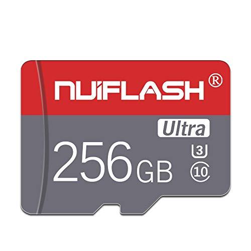 Micro SD Card 256GB SD Memory Card Class 10 High Speed TF Card 256GB Memory Card with Free SD Card Adapter for Nintendo Switch Phone/Tablet/PC/Computer (256GB) 060 256GB