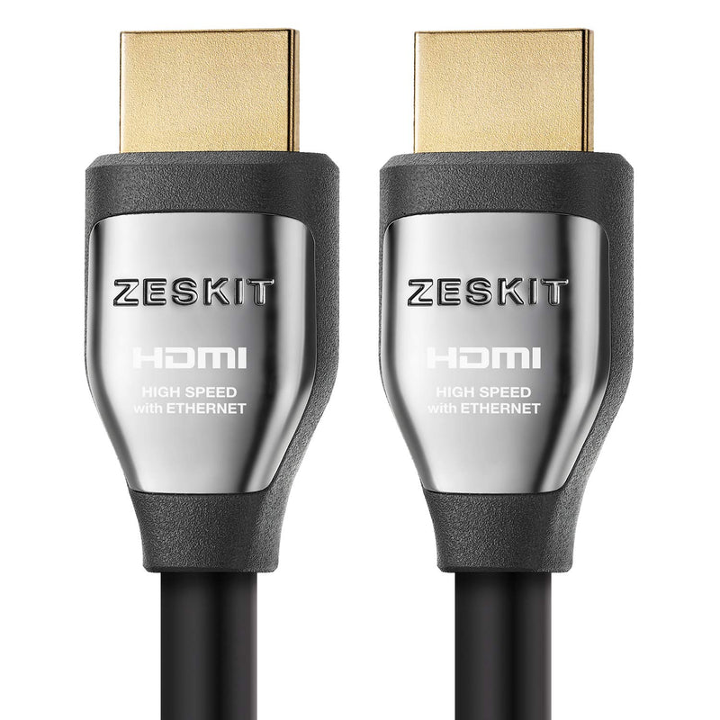 Zeskit Cinema Certified Premium HDMI Cable High Speed with Ethernet 6.5ft 2m/6.5ft