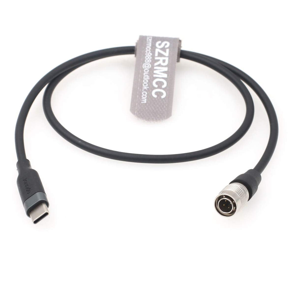 SZRMCC USB C Type-C to Hirose 4 pin Male PD Trigger Power Cable for Zoom F4 F8 Sound Devices 688 644 633