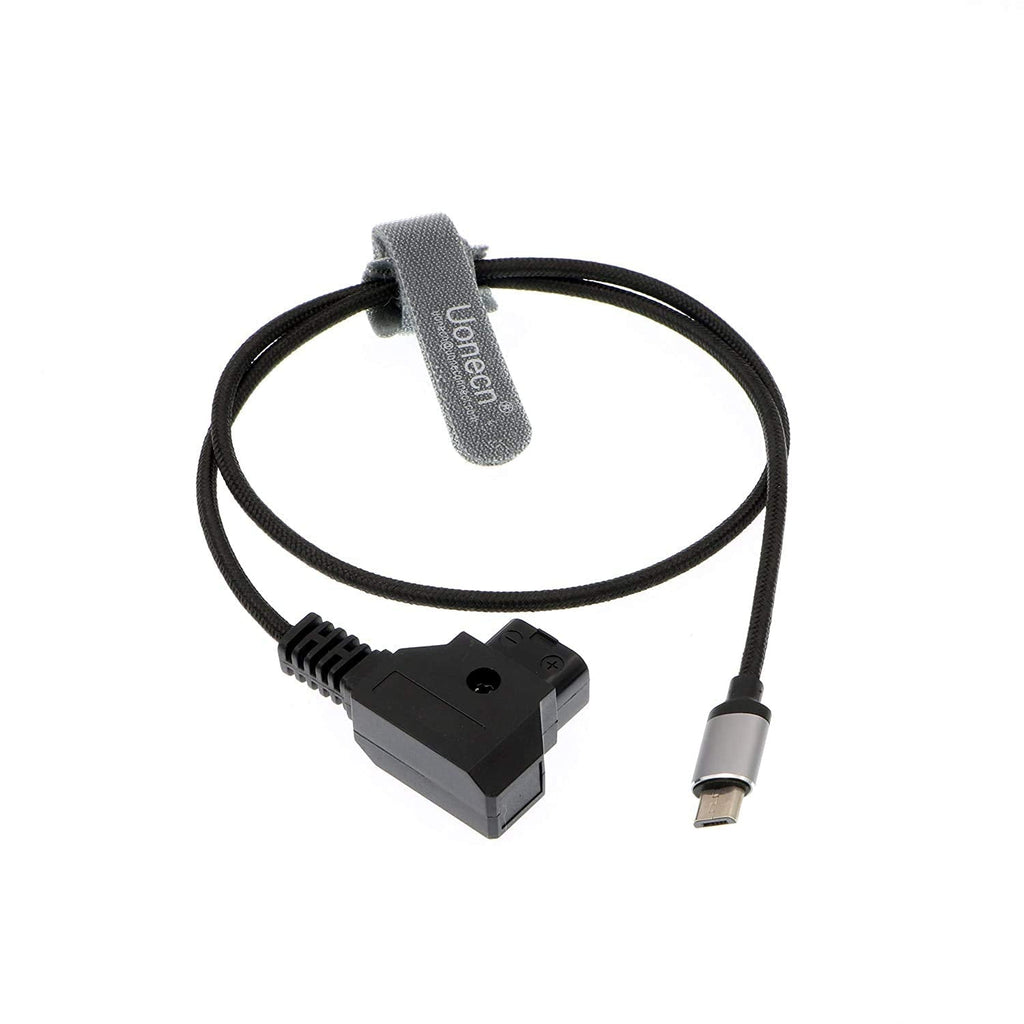 Uonecn Micro USB to D Tap Male Motor Power Cable for Tilta Nucleus Nano USB Cables