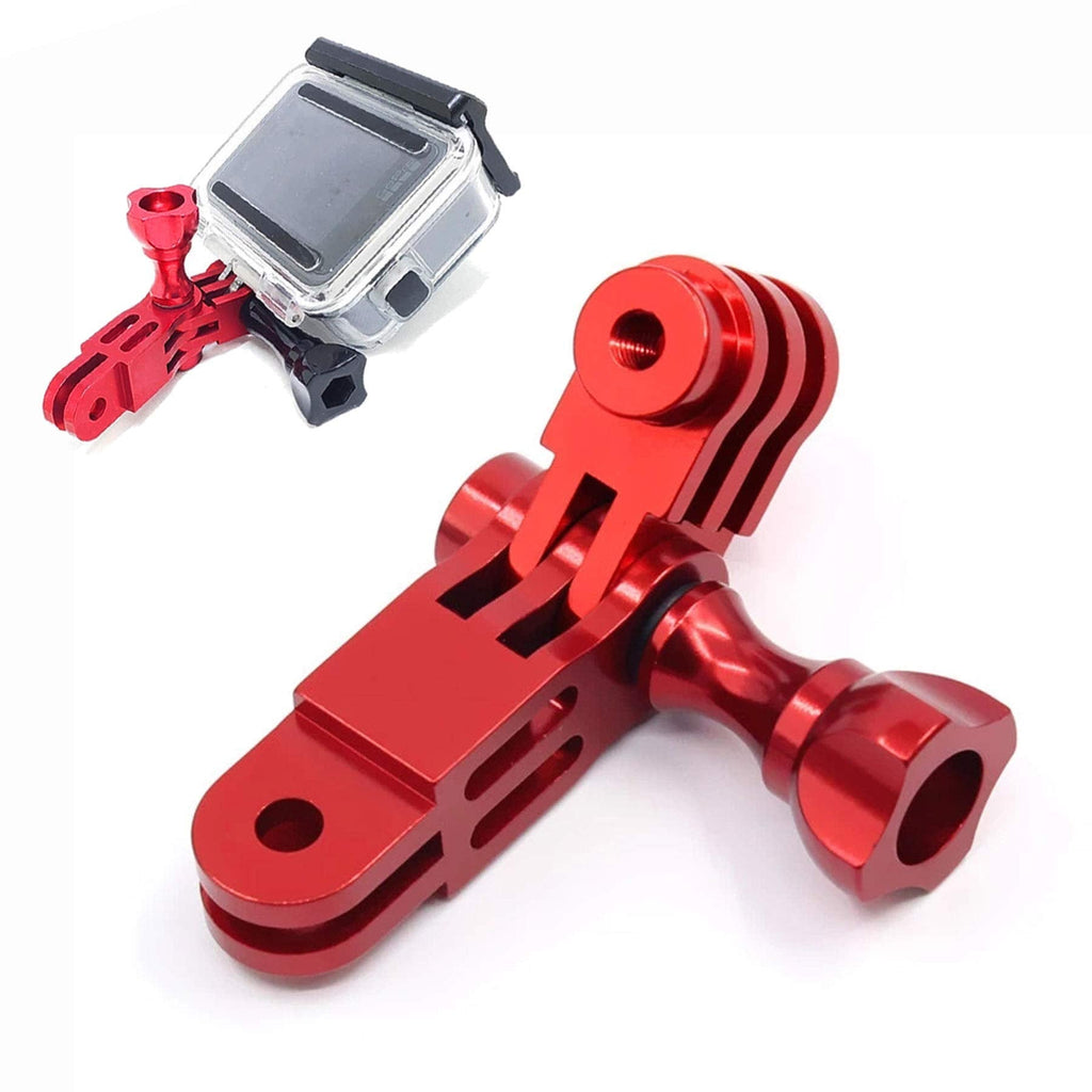 Aluminum Alloy 360 Degree Mount Adapter Swivel Arm, Niewalda Mount Pivot Extension Accessories Compatible with for GoPro Series/Xiao Yi/Sony/SJcam/AEE（Red） Red adjusting arm