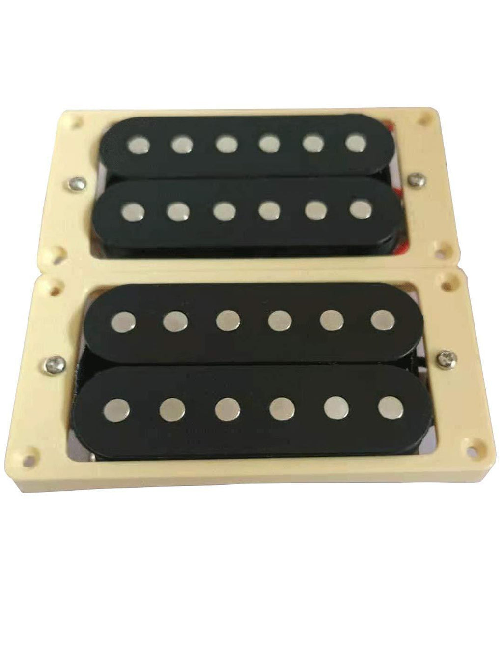 Electric Guitar Humbucker Pickups Double Coil Guitar Bridge Pickup & Neck Pickups Set - Black 2101-SYQ-LPB