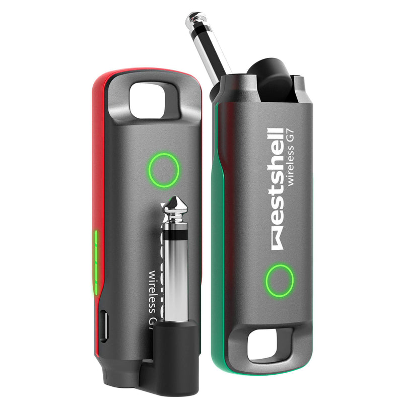 [AUSTRALIA] - Westshell 1 Key to Switch Wireless Guitar System Wireless Guitar Transmitter Receiver for Electronic Instrument Guitar Amp Digital Electric Acoustic Bass Guitar Accessories 