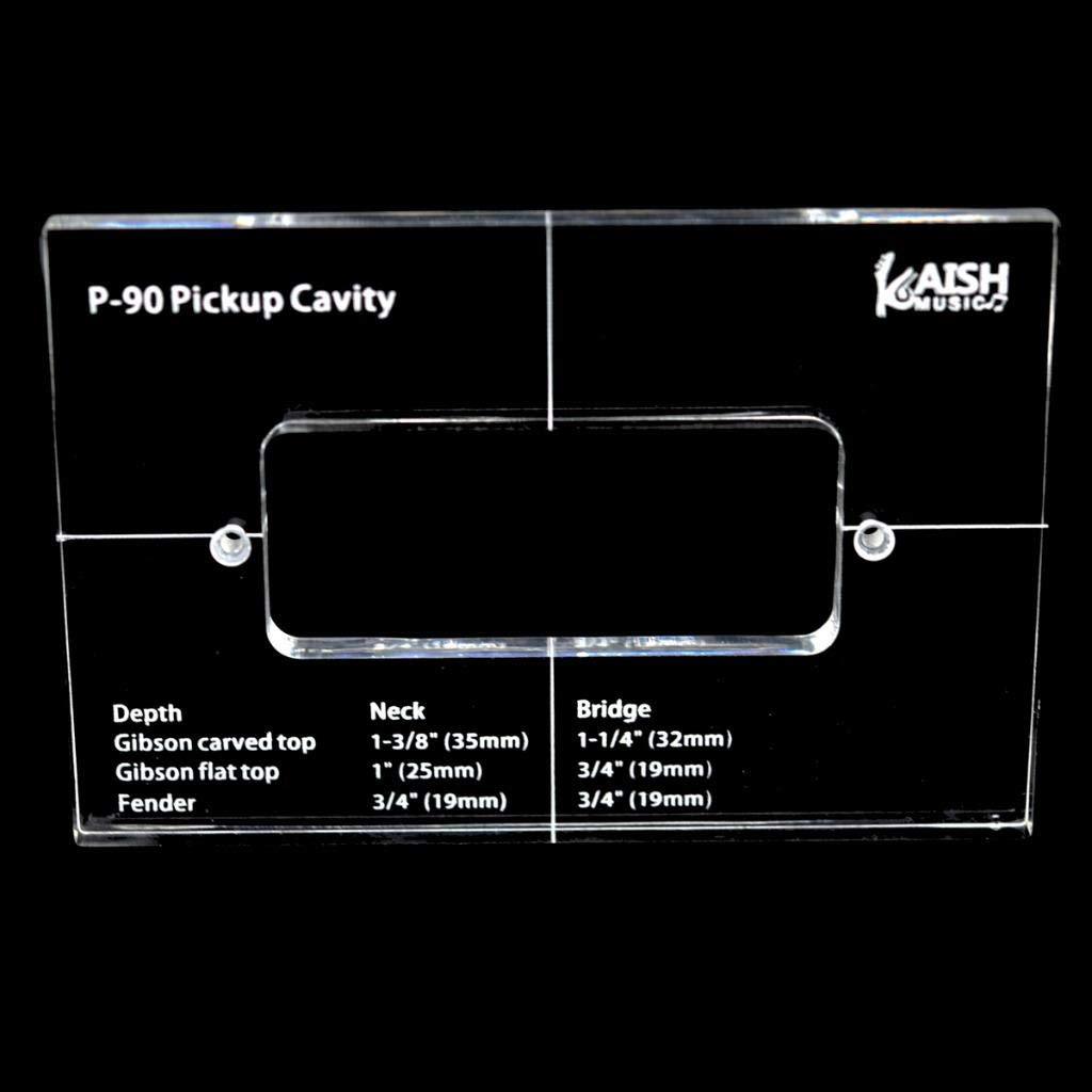 KAISH Acrylic Pickup Routing Template Pickup Templates for P-90 Pickup Body Rout
