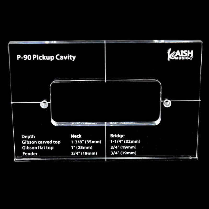 KAISH Acrylic Pickup Routing Template Pickup Templates for P-90 Pickup Body Rout