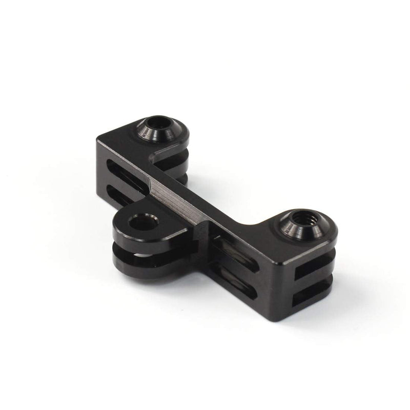 Aluminum Dual Twin Mount Adapter for GoPro Hero 4 5 6 7 8 9 Black Silver Session, AKASO/Campark/YI & Other Cameras