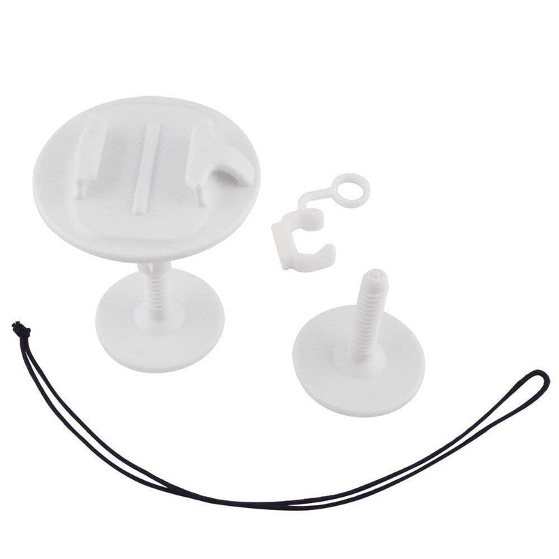 [AUSTRALIA] - Bodyboard Wakeboard Foam Surfboard Mount Kit for GoPro Hero 9 8 Max 7 (2018) 6 5 4 3+ 3 Black Silver Session, Osmo Action, Xiaomi YI, AKASO, SJCAM Camera (White) White 