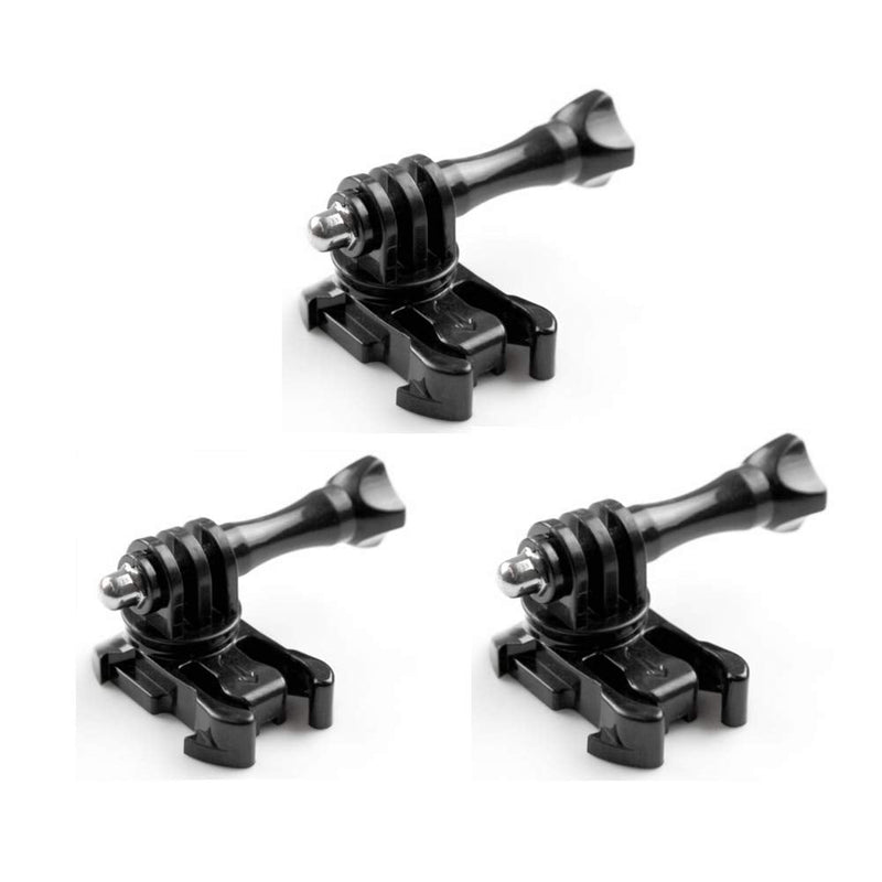 3 Pcs 360 Degree Rotate Screw Swivel Mount Helmet Strap Buckle Adapter Holder Mount for GoPro Hero 9/8/7/(2018)/6/5 Black,Session 5/4,Hero 3+,DJI Osmo Action,AKASO/Campark/YI Action Camera